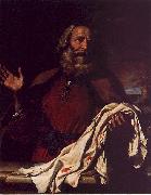  Giovanni Francesco  Guercino Jacob Receiving Joseph's Coat oil on canvas